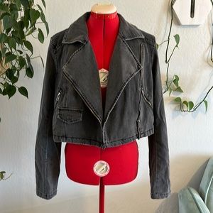 Free People - cropped denim jacket